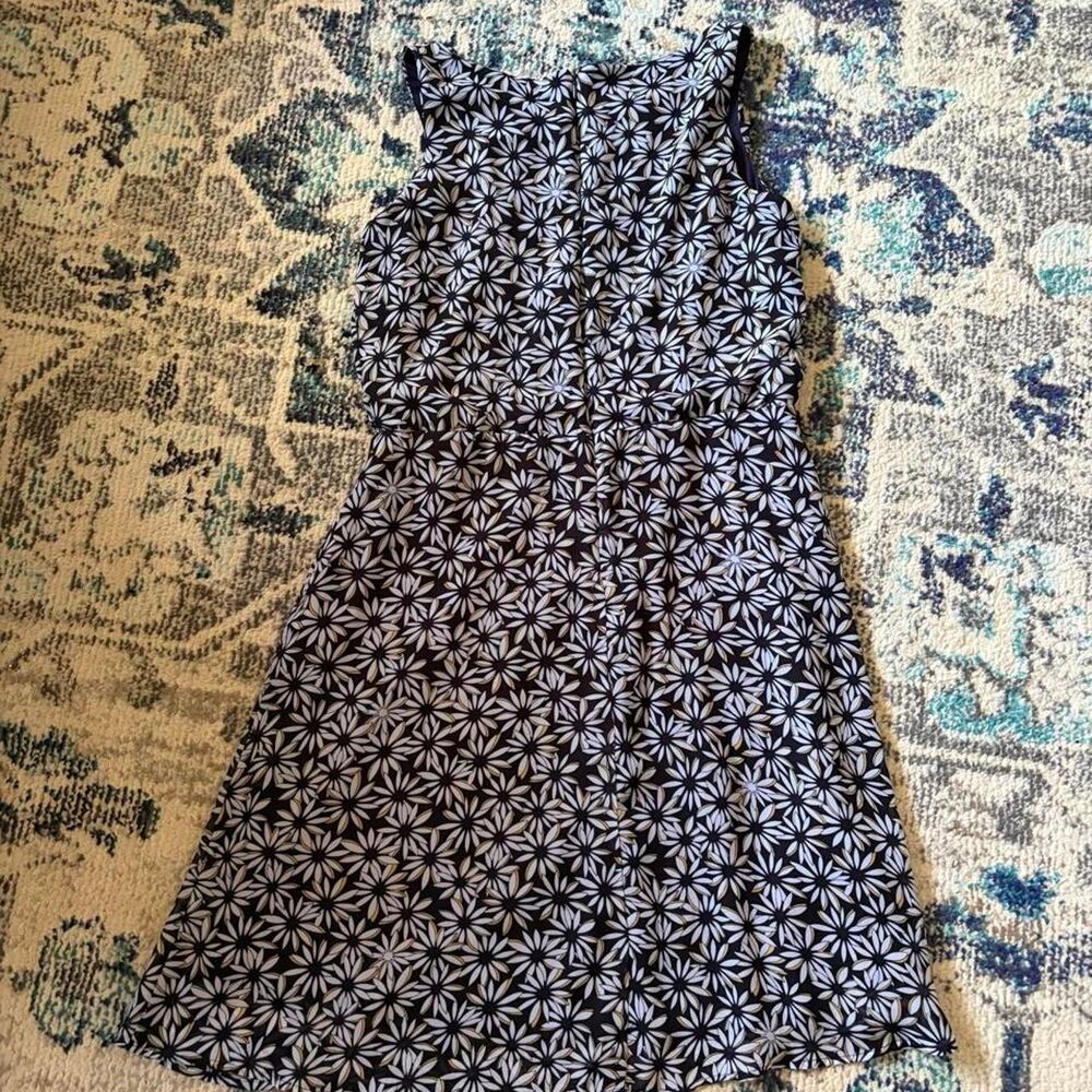 Olivia Matthews women’s navy floral dress Size 12 - Picture 4 of 8